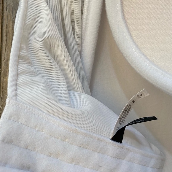 Felina Essentials Seamless Hidden Wire Bustier 40B Low Back Plunge Push Up White - Picture 4 of 5